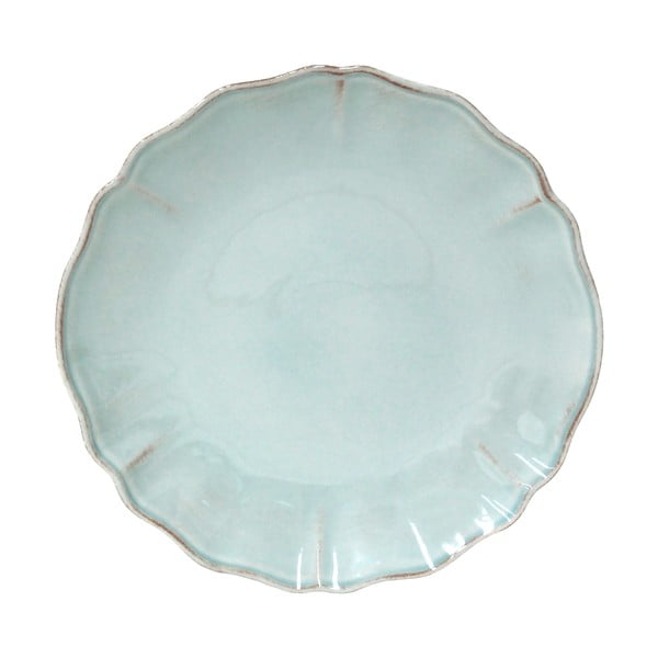 Zils/tirkīzzils deserta māla šķīvis ø 21 cm Alentejo – Costa Nova