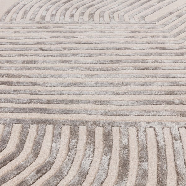 Krēmkrāsas ar rokām darināts paklājs no vilnas maisījuma 160x230 cm Matrix – Asiatic Carpets-image-3