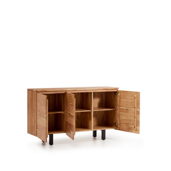 Dabīga toņa akācijas masīvkoka kumode 150x88x40 cm Uxue – Kave Home-image-3