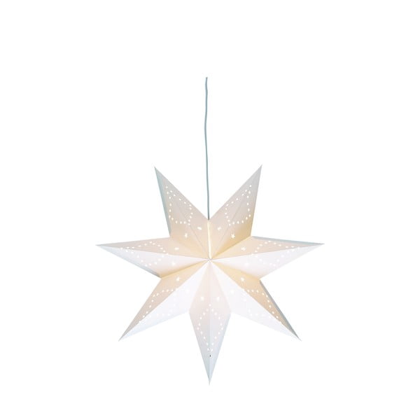 Balts gaismas dekors ar Ziemassvētku motīvu ø 75 cm Saturnus – Markslöjd