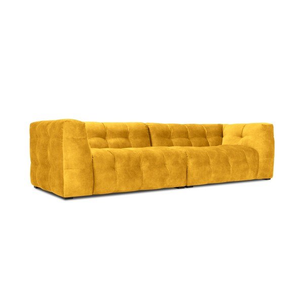 Dzeltens samta dīvāns Windsor & Co Sofas Vest, 280 cm-image-3