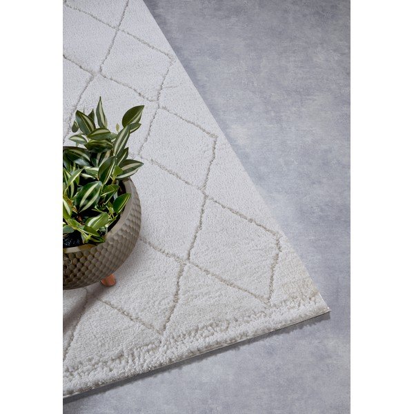 Krēmkrāsas celiņa paklājs 80x240 cm Perrotin Cream White – Elle Decoration-image-2