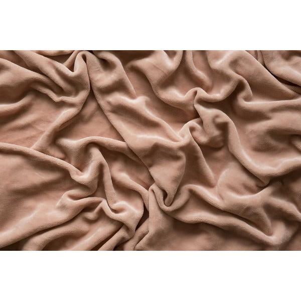 Brūns mikroplīša palags ar gumiju 180x200 cm – Jerry Fabrics-image-3