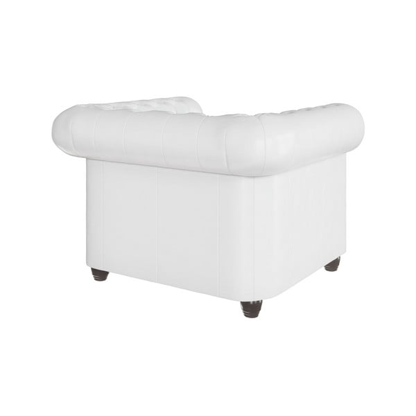 Balts mākslīgās ādas krēsls York – Ropez-image-2