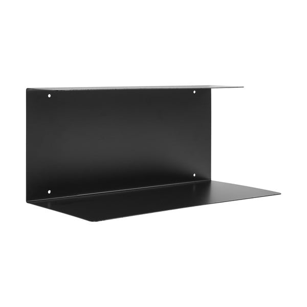 Melns daudzlīmeņu metāla sienas plaukts 18 cm Lille – House Nordic-image-2