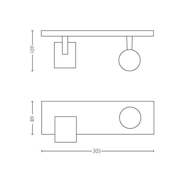 Viedā prožektora tipa lampa ar GU10 spuldžu ietveri 4 W Runner – Philips Hue-image-3