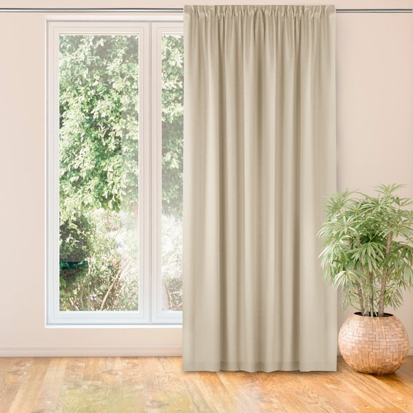 Krēmkrāsas aizkars 220x300 cm Carmena – Homede-image-1