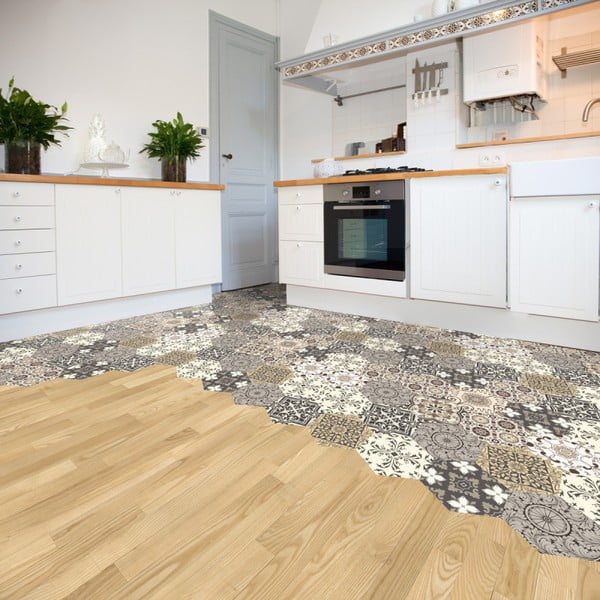 10 grīdas uzlīmes Ambiance Hexagons Luiza, 40 x 90 cm-image-2