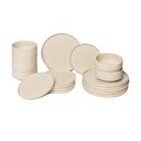 Bēšu keramikas trauku komplekts (18 gab.) Bonami Selection Malia