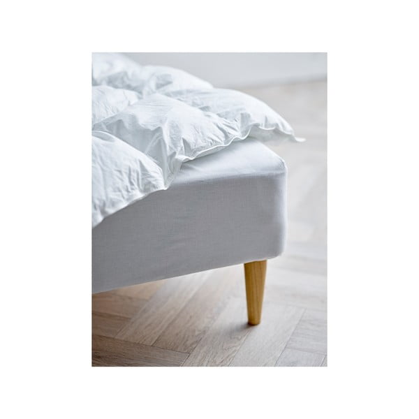 Balts palags no organiskās kokvilnas  ar gumiju 180x200 cm Calm – Södahl-image-2