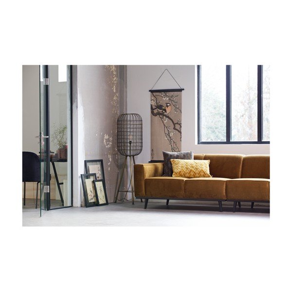 Sinepju dzeltens kokvilnas spilvens BePureHome, 40 x 60 cm-image-3