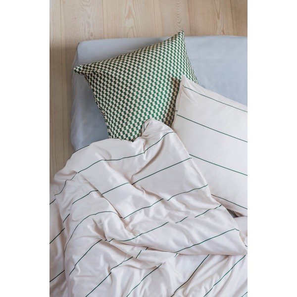 Bēša vienguļamā gultas veļa no kokvilnas satīna 140x200 cm Align – Mette Ditmer Denmark-image-1