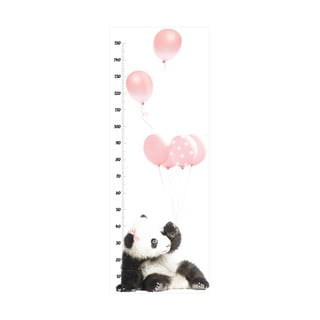 Sienas uzlīme ar augstuma skalu Dekornik Pink Panda, 60 x 160 cm