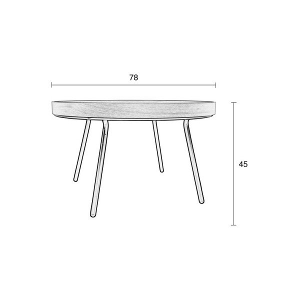Žurnālgaldiņš Zuiver Round, ø 78 cm-image-1