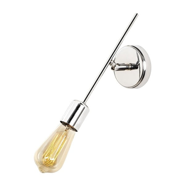 Sudraba krāsas sienas lampa ar vadu Mizrak – Opviq lights-image-1