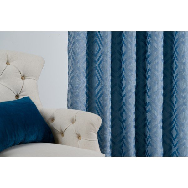 Zils aizkars 140x245 cm Giuseppe – Mendola Fabrics-image-3