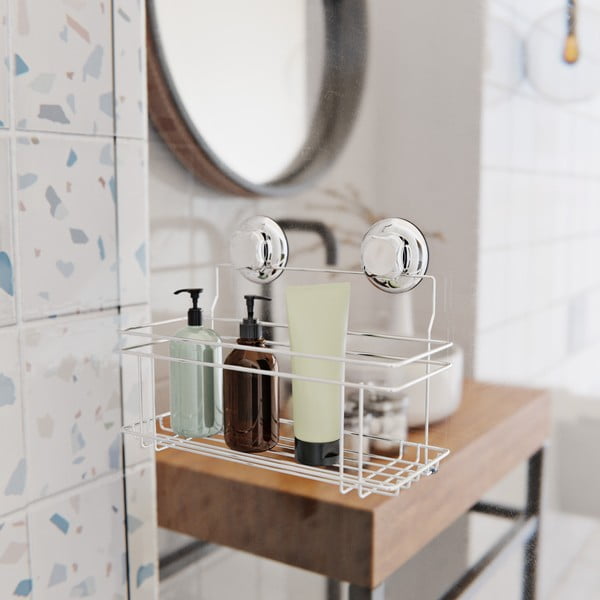 Sudraba krāsas metāla pašturošs vannas istabas plaukts Bestlock Bath – Compactor-image-1