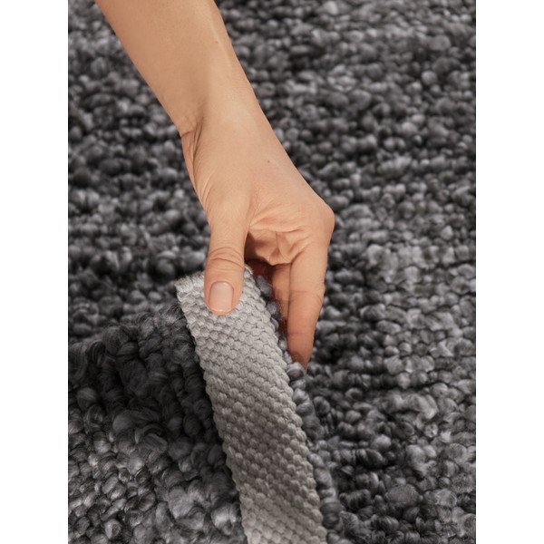 Tumši pelēks ar rokām darināts buklē celiņa paklājs 80x200 cm Notting Hill Portobello – Ted Baker-image-4