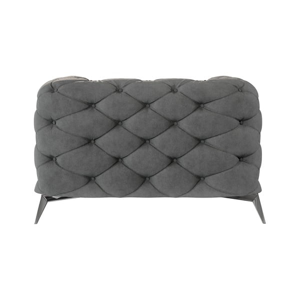 Pelēks samta atpūtas krēsls Chelsea – Ropez-image-2