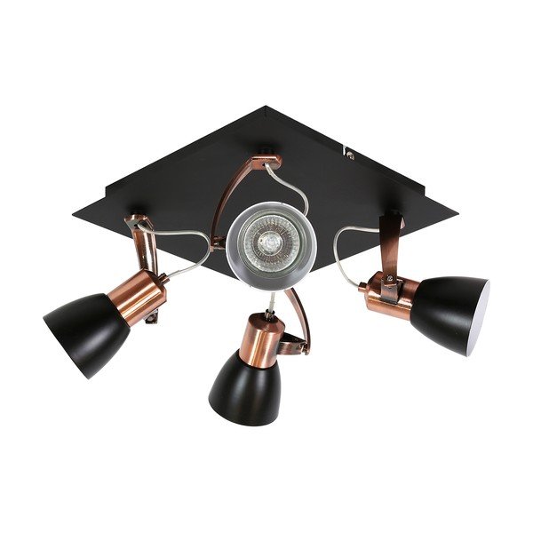 Melna/vara krāsas griestu lampa ar metāla abažūru 30x30 cm Markus – Candellux Lighting-image-1