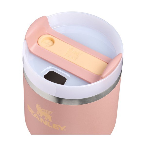 Persiku oranžs nerūsējošā tērauda termoss ar salmiņu 600 ml Quencher H2.O FlowState™ Tumble Peach Rose – Stanley-image-1