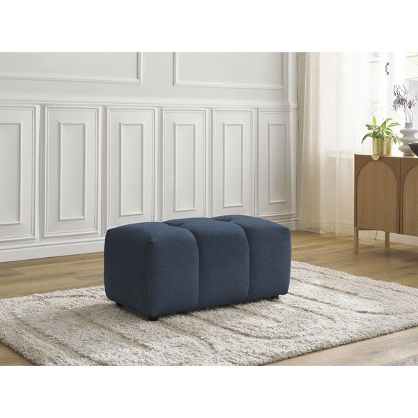 Zils kāju soliņš no šenila auduma Roxelane – Bobochic Paris-image-1