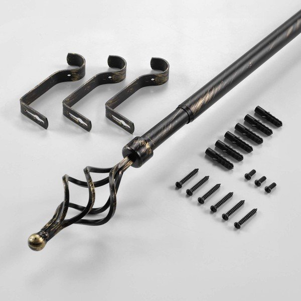 Metāla pagarināma aizkaru stanga 120–210 cm Tempo – douceur d'intérieur-image-4