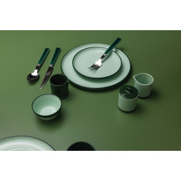 Zaļš akmensmasas šķīvis ø 26 cm Duo – ONA-image-1