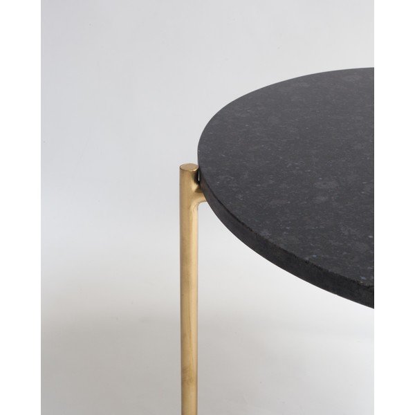 Žurnālgaldiņš ar melnu marmora virsmu Velvet Atelier, ø 50 cm-image-3