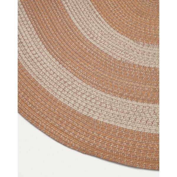 Persiku oranžs iekštelpu un āra paklājs no pārstrādātas šķiedras 160x230 cm Leeith – Kave Home-image-3