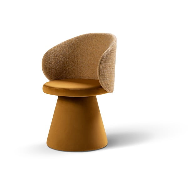 Sinepju dzeltens samta atpūtas krēsls Inez – Micadoni -image-2