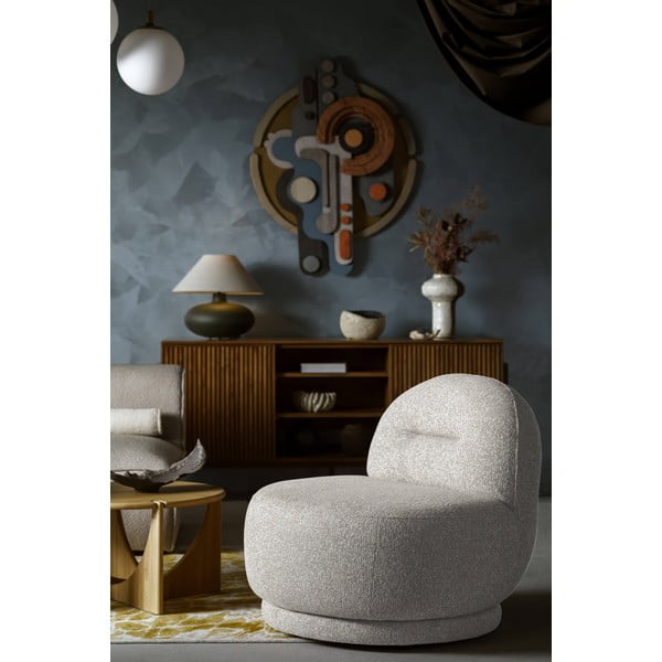 Gaiši pelēks atpūtas krēsls Ovo – Miuform-image-1