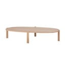 Dabīga toņa ozola masīvkoka žurnālgaldiņš 100x180 cm Kulin – Gazzda