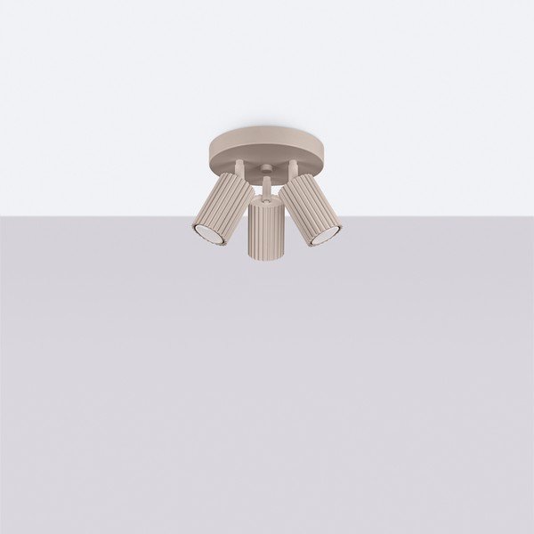 Pelēkbrūna metāla prožektora tipa lampa Gleam – Sollux-image-2