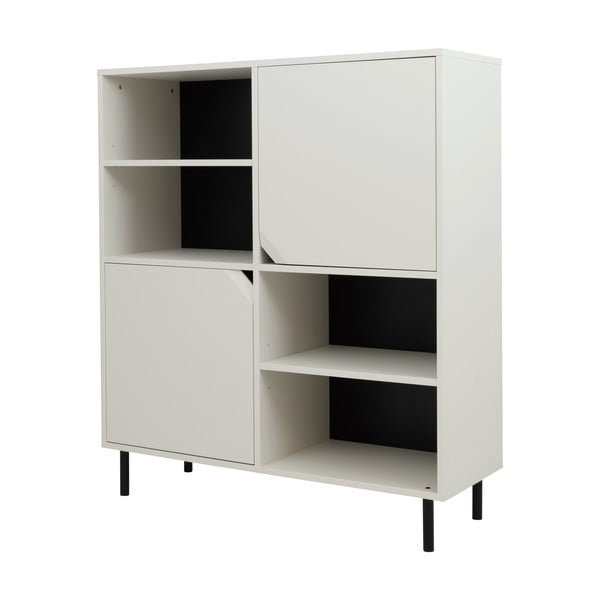 Balts grāmatu plaukts 118x137 cm Corner – Tenzo-image-2