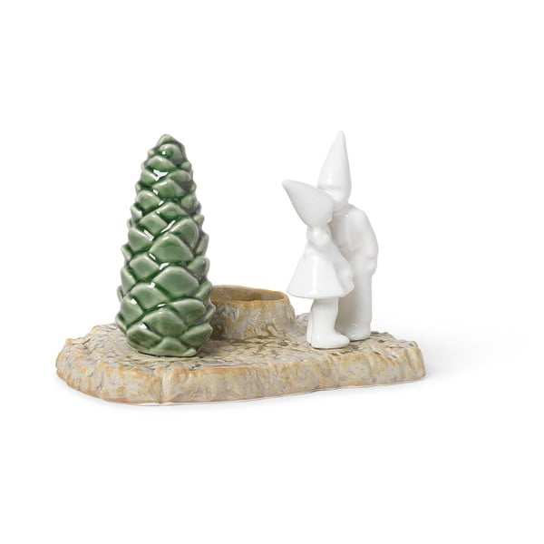 Ziemassvētku keramikas svečturis Kähler Design Christmas Kiss, garums 17 cm-image-2