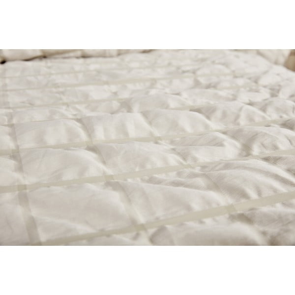 Bēša vienguļamā gultas veļa no krepa auduma 140x200 cm Naomi – My House-image-1