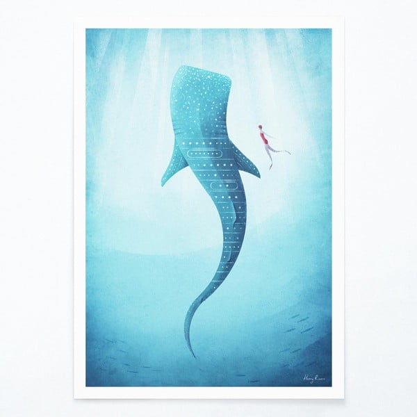 Plakāts Travelposter Whale Shark, 50 x 70 cm