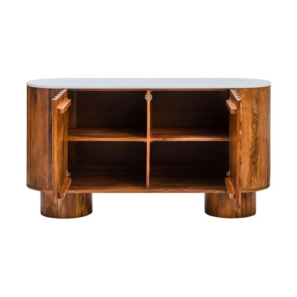 Dabīga toņa mango masīvkoka kumode 140x75x45 cm Torcino – Premier Housewares-image-3