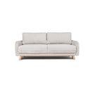 Bēšs velveta izvelkams dīvāns 218 cm Tori – Bonami Selection