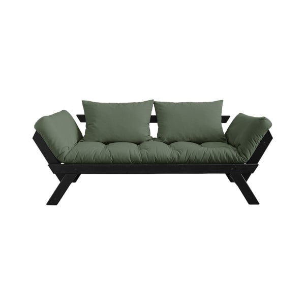 Izvelkamais dīvāns Karup Design Bebop Black/Olive Green