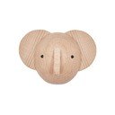Dabīga toņa dižskābarža masīvkoka sienas āķis Elephant – OYOY Mini