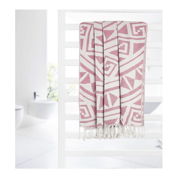 Rozā hamama dvielis Kate Louise Mirabelle, 165 x 100 cm-image-3