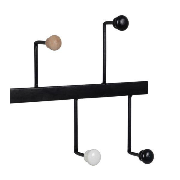 Melns metāla sienas pakaramais – Ixia-image-2