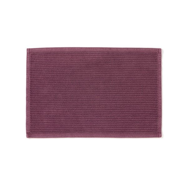 Bordo kokvilnas vannas istabas paklājiņš Kave Home Miekki, 40 x 60 cm