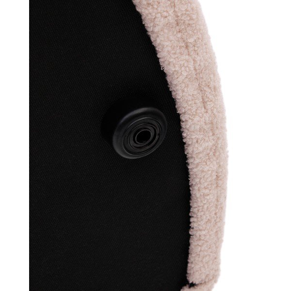 Gaiši rozā pufs no buklē auduma Kaeli – Kave Home-image-3