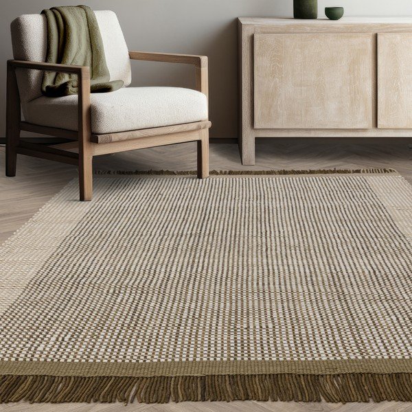 Gaiši brūns ar rokām darināts vilnas paklājs 200x290 cm Avalon – Asiatic Carpets-image-1