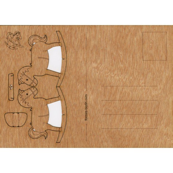 Koka pastkarte Formes Berlin Horse, 14,8 x 10,5 cm-image-1