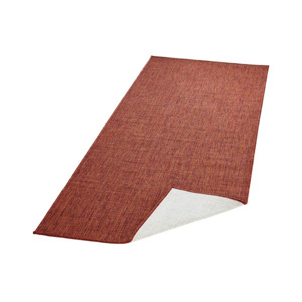 Ķieģeļu sarkans āra paklājs NORTHRUGS Miami, 80 x 350 cm-image-4