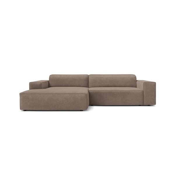 Bēšs modulārais stūra dīvāns (ar kreiso stūri/ar zvilni) Jodie – Micadoni -image-1